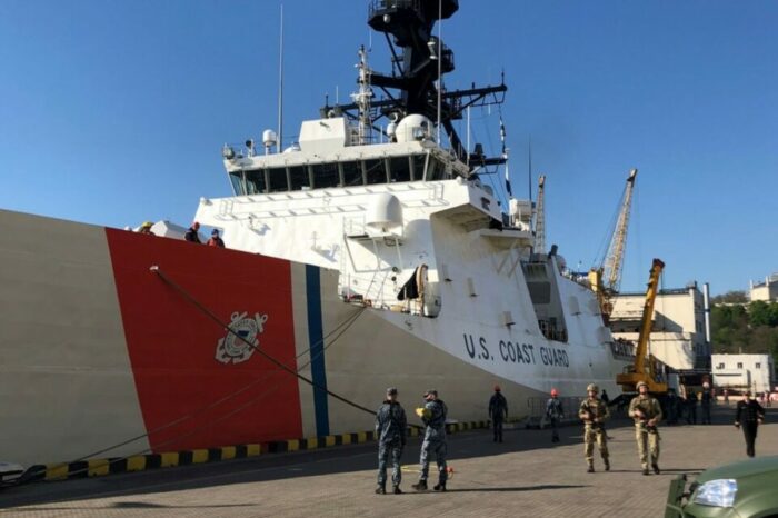 US Coast Guard cutter USCGC Hamilton entered Odessa