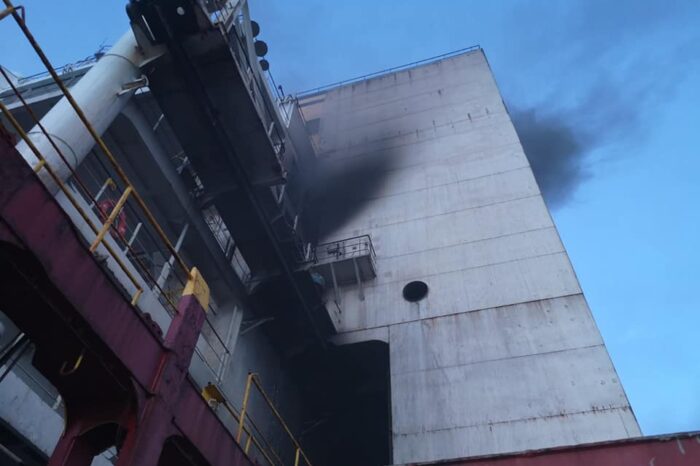 Two new fire ignitions occurred at the burning MSC Messina