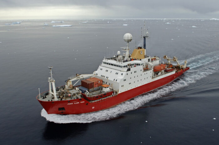 Icebreaker James Clark Ross and research vessel Belgica were given new names in Odesa