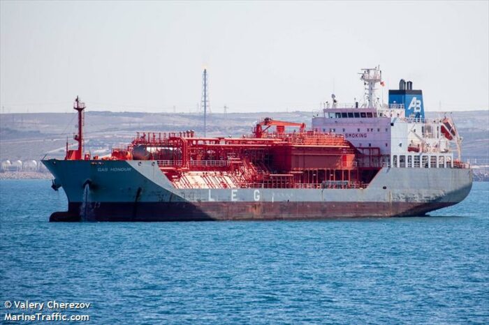 LPG tanker from Greece goes to Odesa