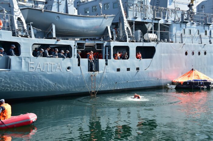 First in 5 years exercises on rescue from damaged ship took place in Ukraine
