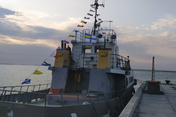 A survey motor boat was transferred to the Ukrainian Navy