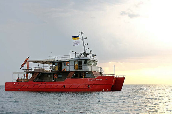 The catamaran of the Odesa diving fleet will operate in the Baltic Sea