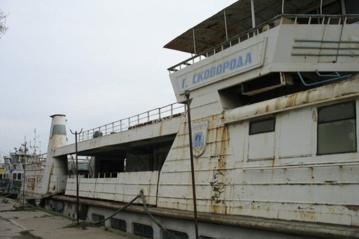 Three motor vessels were put up for sale in Zaporizhzhia