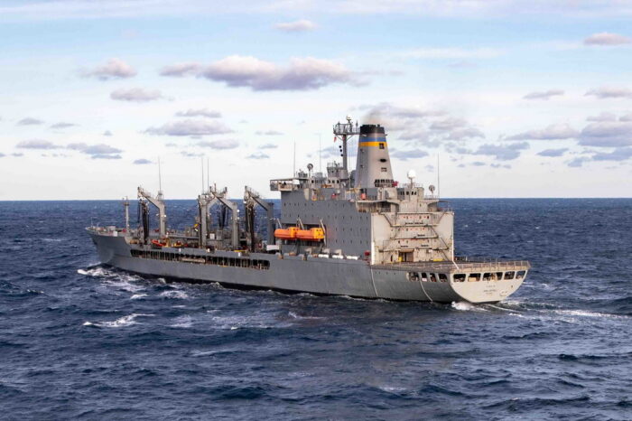 US Navy sent a refuelling ship to the Black Sea region
