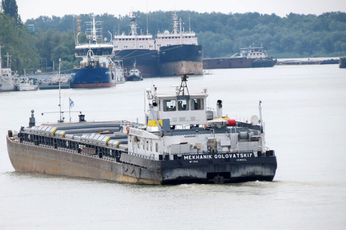 Ukrainian Danube Shipping Company has reduced the volume of cargo transportation