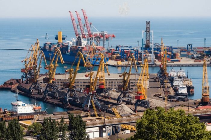 Oil products were illegally dumped from the port in the Odessa region