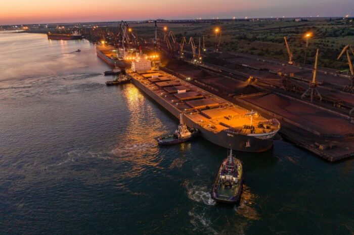 The cargo turnover of the Pivdennyi port increased by almost 40%