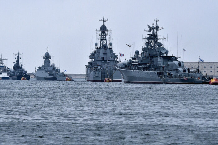 Russian federation sent 16 ships to the Black Sea