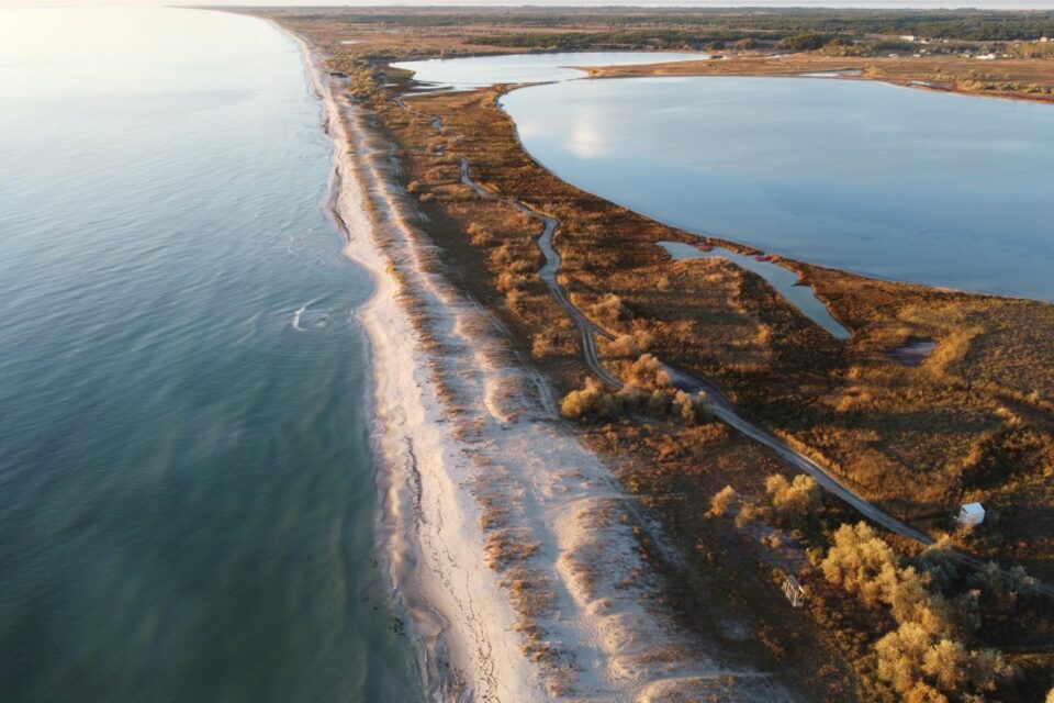 The Kinburn spit was cut off from mainland Ukraine