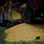 Російські дрони влучили у склади та авто з зерном в Одесі