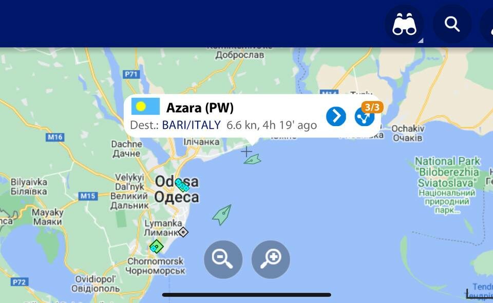 a-vessel-went-out-of-pivdennyi-sea-port-to-the-maritime-corridor