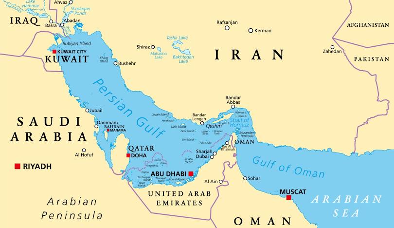 Hormuz Strait during the height of the Iranian-Israeli conflict ...